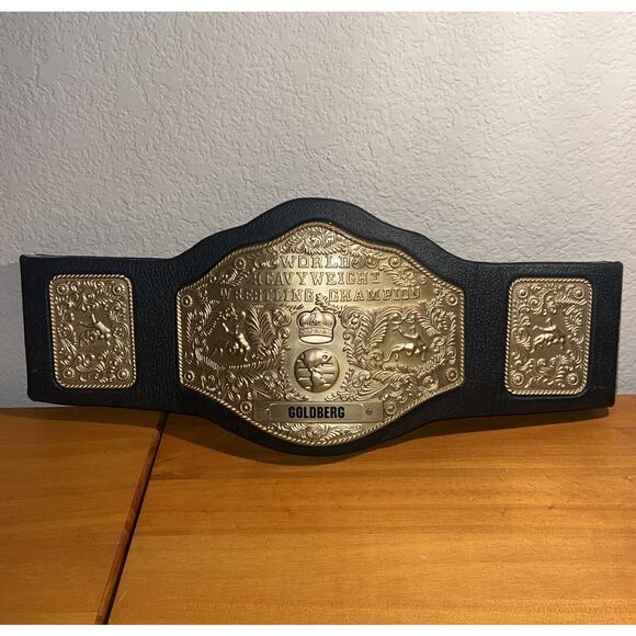 Vintage 1998 WCW Goldberg World Heavyweight Title Talking Electronic Kids Belt